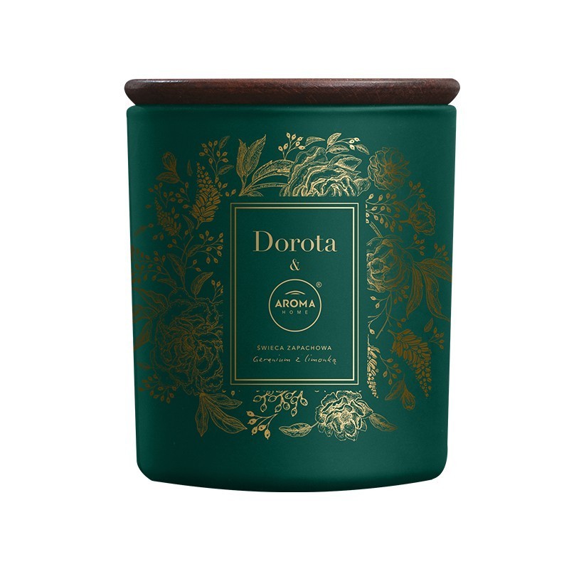 GERANIUM Z LIMONKĄ Świeca zapachowa AROMA Home&Dorota