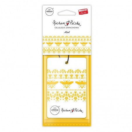 MIÓD - Zawieszka zapachowa celuloza KOCHAM POLSKĘ