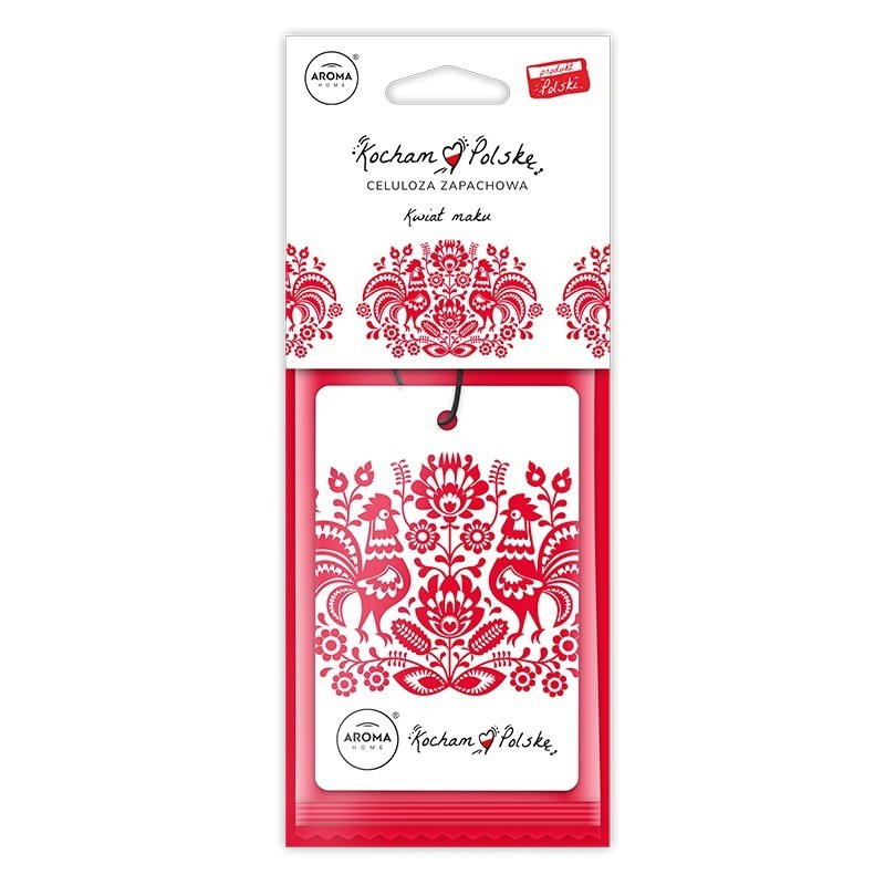 KWIAT MAKU - Zawieszka zapachowa celuloza KOCHAM POLSKĘ AROMA Home