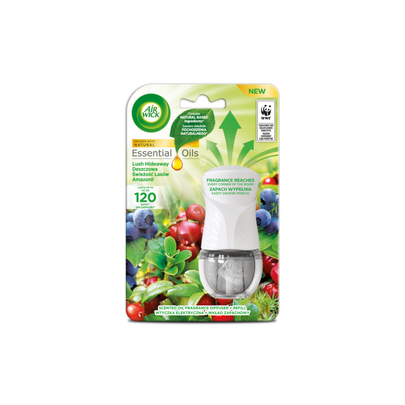 AIR WICK Essential Oils elektryczny odświeżacz powietrza Amazonia