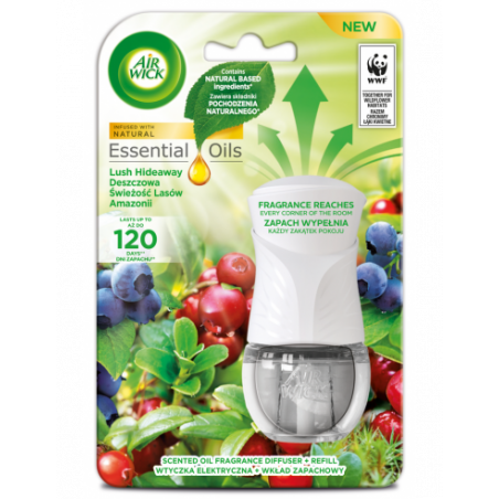 AIR WICK Essential Oils elektryczny odświeżacz powietrza Amazonia