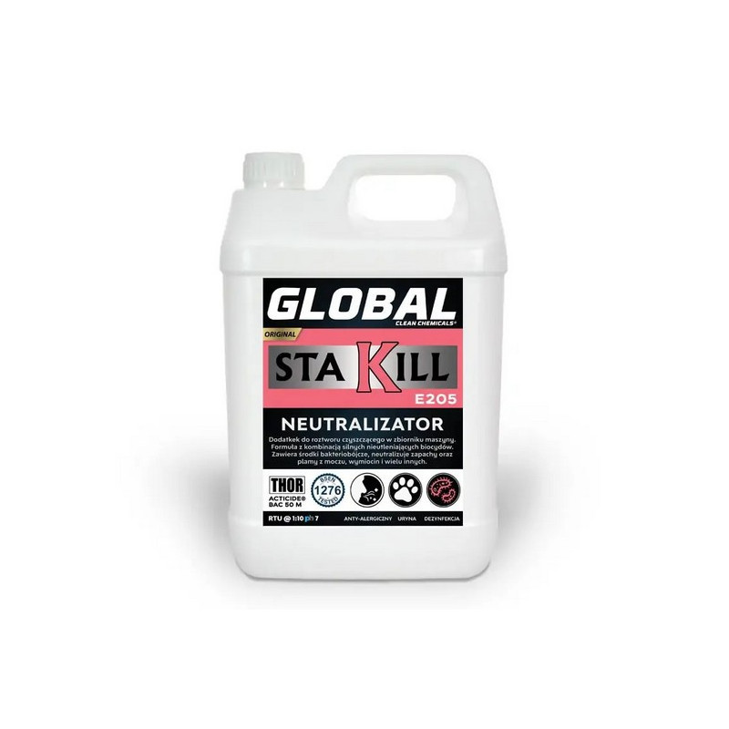 GLOBAL Sta Kill E205 5L Neutralizator zapachu moczu pleśni wymiocin