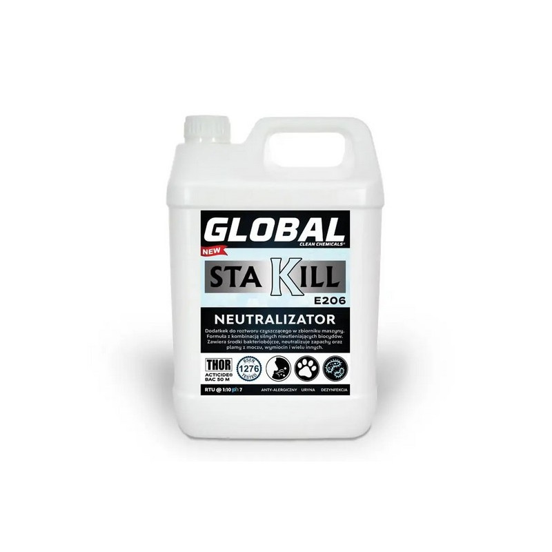 Global Sta Kill E206 5L Bezzapachowy płyn do pleśni moczu i wymiocin