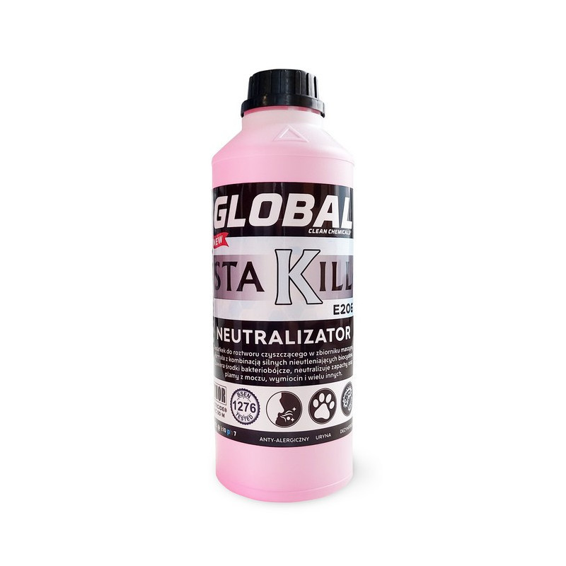Global Sta Kill E206 1L Bezzapachowy płyn do pleśni moczu i wymiocin