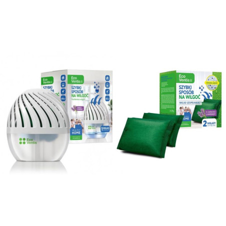Zestaw Pochłaniacz wilgoci + refill ECO VENTIS