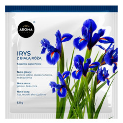 IRYS Z BIAŁĄ RÓŻĄ Saszetka...