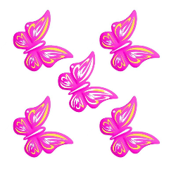 5 szt Butterfly - BUBBLE...