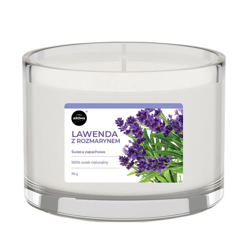 LAWENDA Z ROZMARYNEM Świeca Zapachowa AROMA Home