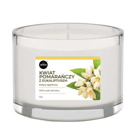 KWIAT POMARAŃCZY Z EUKALIPTUSEM Świeca Zapachowa AROMA Home