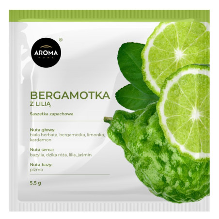 BERGAMOTKA Z LILIĄ Saszetka Zapachowa AROMA Home