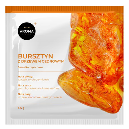 BURSZTYN Z DREWNEM CEDROWYM Saszetka Zapachowa AROMA Home