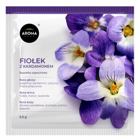 FIOŁEK Z KARDAMONEM Saszetka Zapachowa AROMA Home