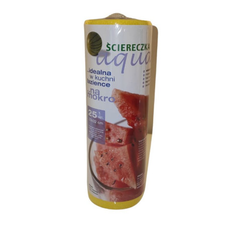 AQUA ściereczki wielorazowe żółte 25 szt.