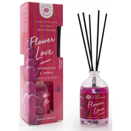 Patyczki zapachowe MALINA i JEŻYNA 100ml LCA Flower Love