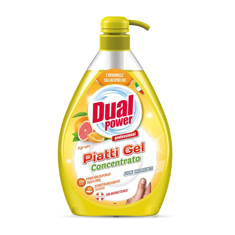 DUAL POWER Płyn do mycia naczyń OWOCE CYTRUSOWE 1L