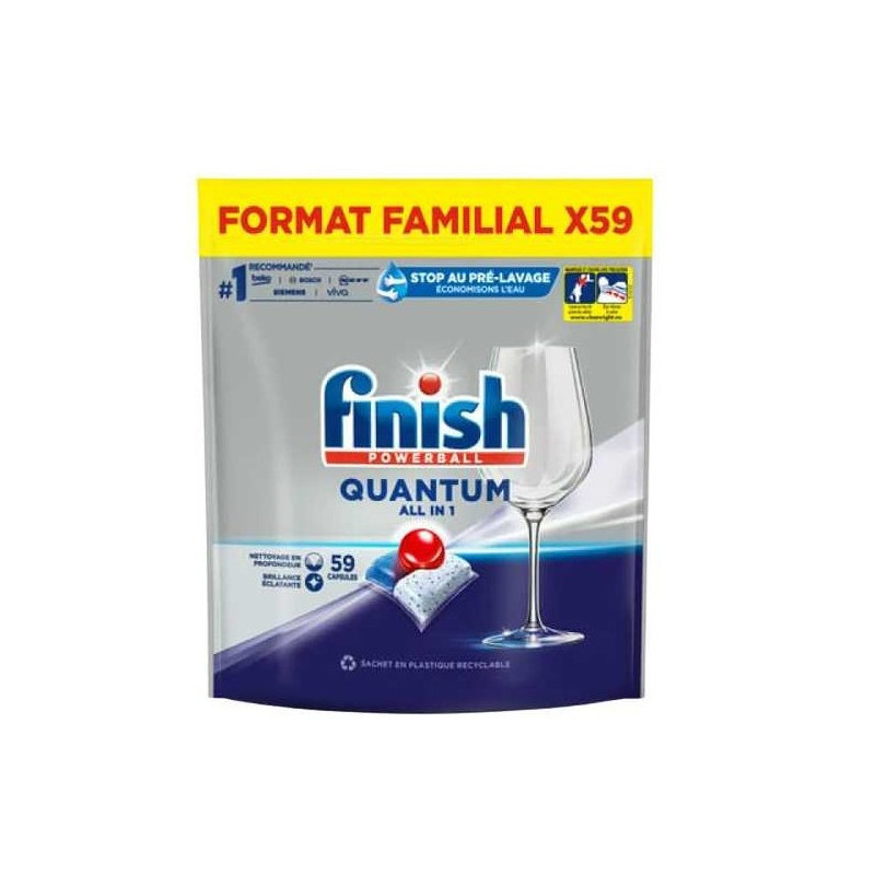 FINISH POWERBALL Kapsułki do zmywarki QUANTUM ALLinONE 59szt