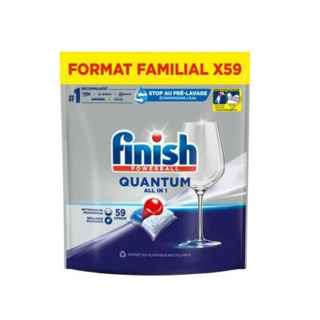 FINISH POWERBALL Kapsułki do zmywarki QUANTUM ALLinONE 59szt