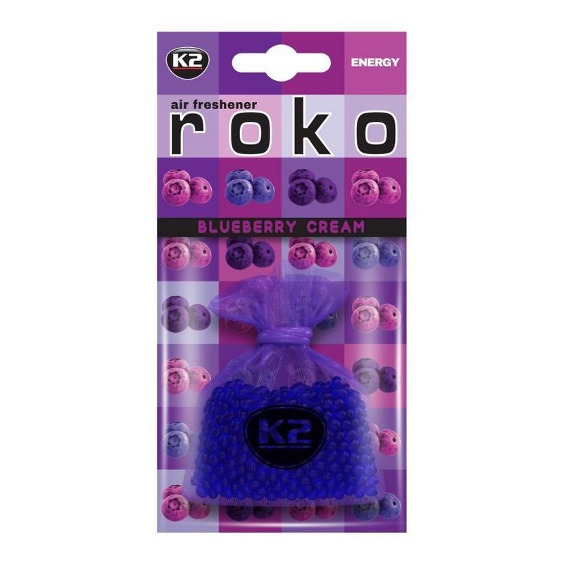 K2 Roko BLUEBERRY CREAM Zapach do samochodu energy