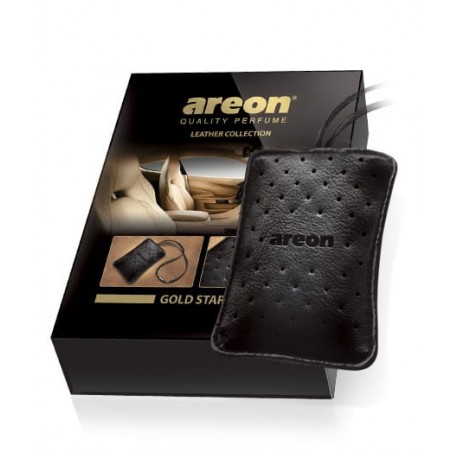AREON Leather GOLD STAR - zapach w skorzanym woreczku