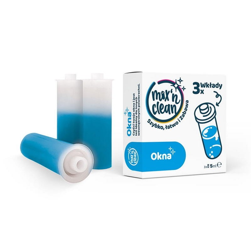 Tevan Mix'n Clean Okna zapas 3 szt - niebieskie kapsułki