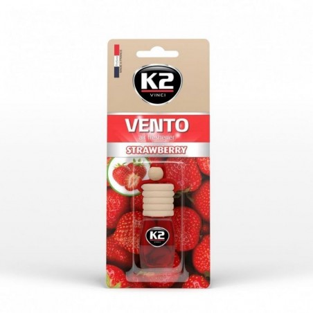 K2 vento TRUSKAWKA Zapach do samochodu 8ml (V450)