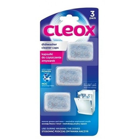 CLEOX Kapsułki do czyszczenia zmywarki, 3 szt