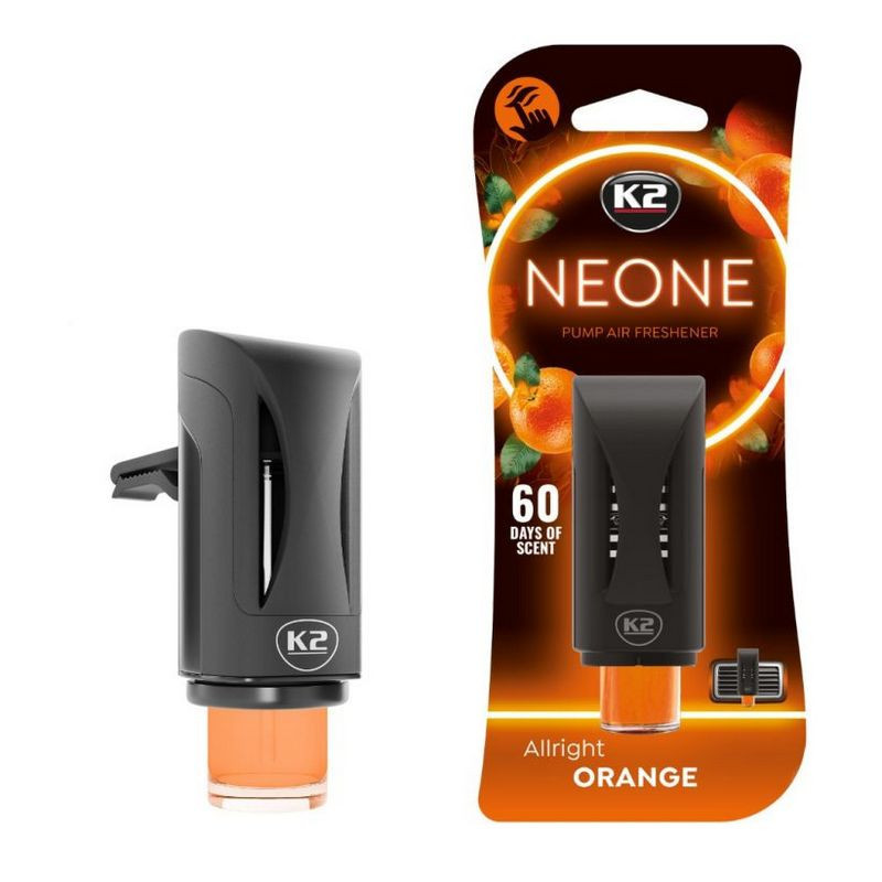 K2 NEONE Allright ORANGE Zapach w kratkę nawiewu z pompką Pomarańcz