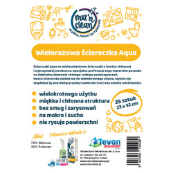 Mix'n Clean Wielorazowe ściereczki AQUA Żółte