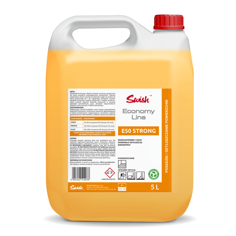 SWISH E50 Strong 5L - Uniwersalny odtłuszczacz