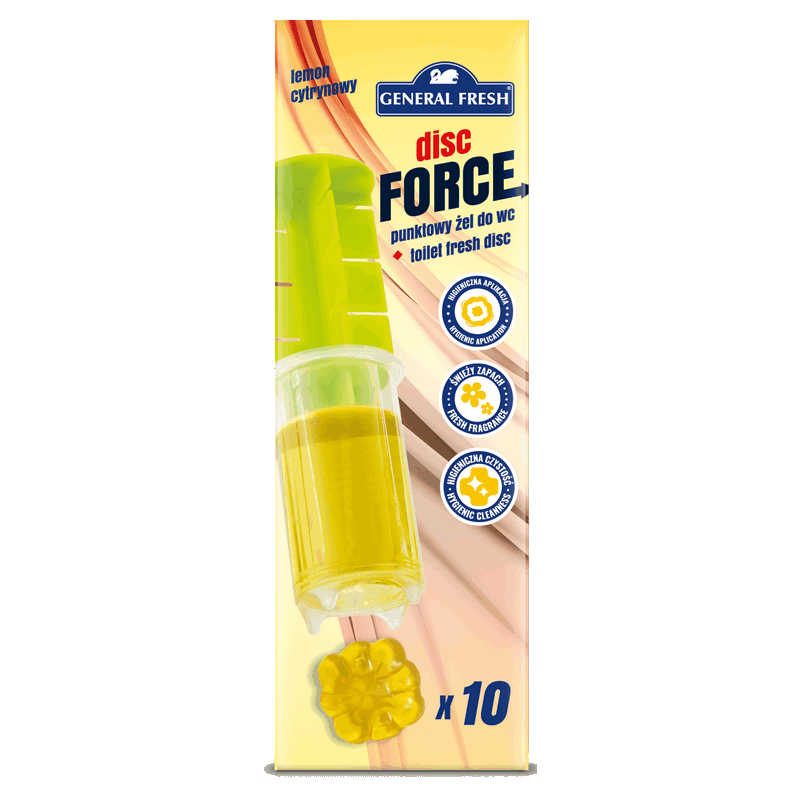 Krążki żelowe do WC - CYTRYNOWY - General Fresh