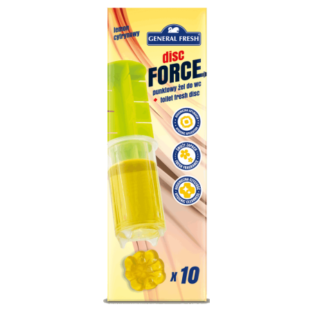 Krążki żelowe do WC - CYTRYNOWY - General Fresh