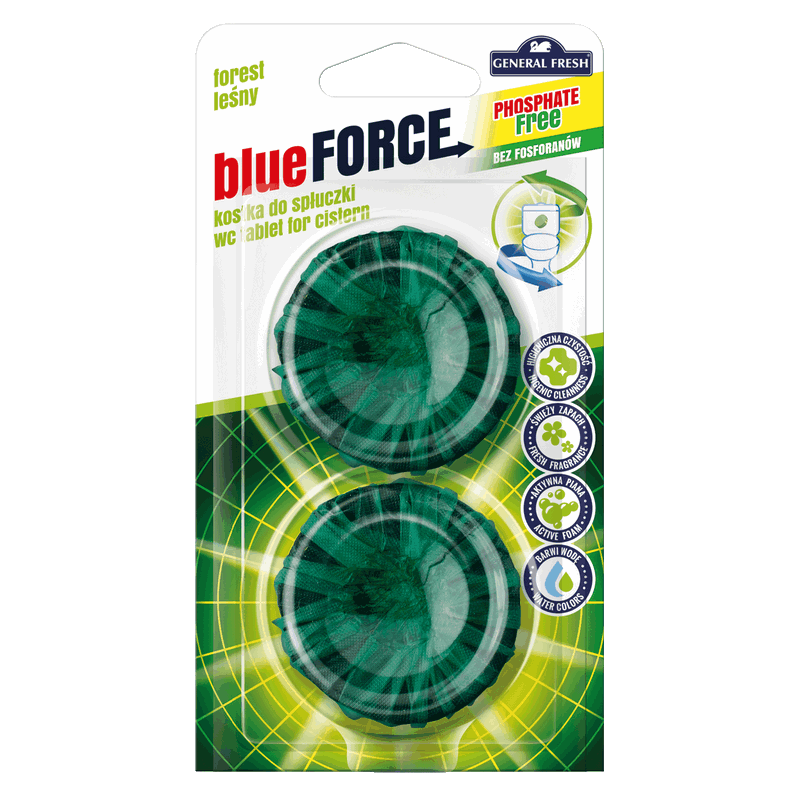 Okrągła kostka do spłuczki LAS – Blue-FORCE 2szt