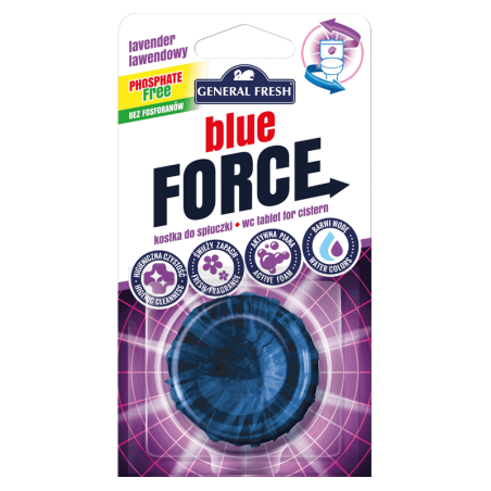 Okrągła kostka do spłuczki LAWENDA – Blue-FORCE General Fresh 1szt