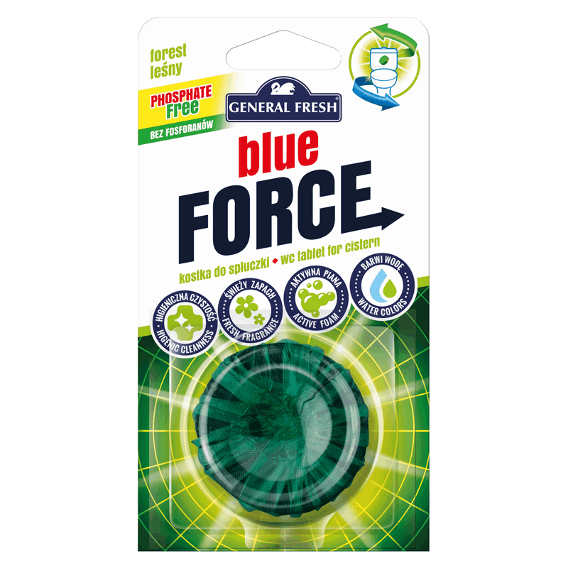 Okrągła kostka do spłuczki LAS – Blue-FORCE General Fresh 1szt