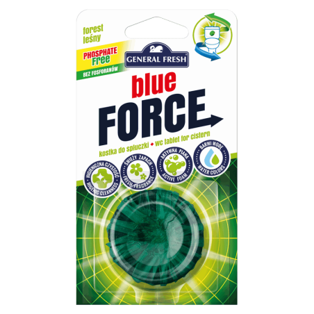 Okrągła kostka do spłuczki LAS – Blue-FORCE General Fresh 1szt