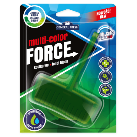 Zawieszka barwiąca wodę do WC LEŚNY Multi Color Force General Fresh 1szt
