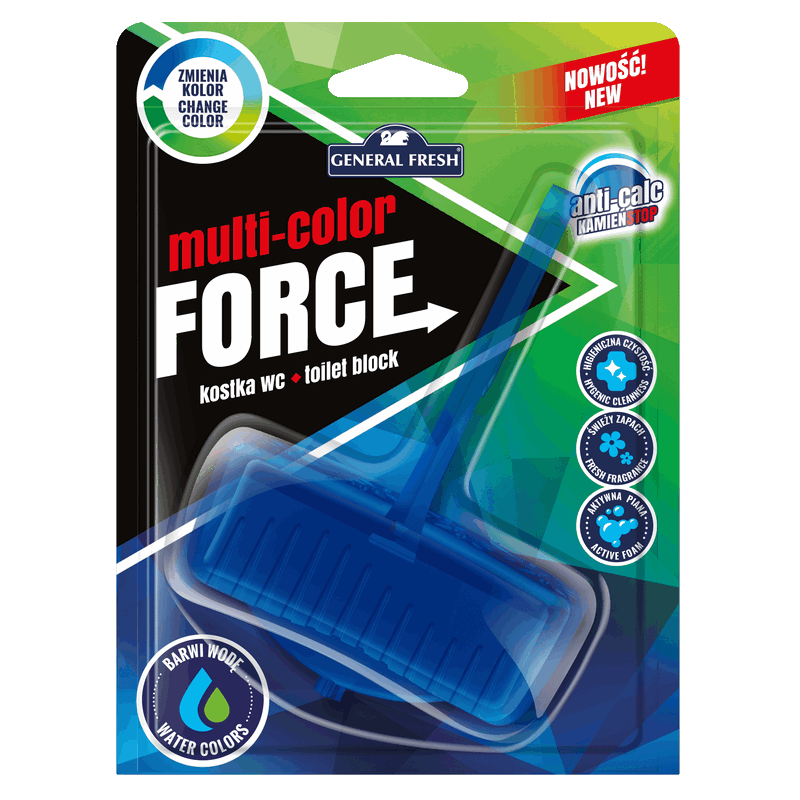 Zawieszka barwiąca wodę do WC MORSKI Multi Color Force General Fresh 1szt