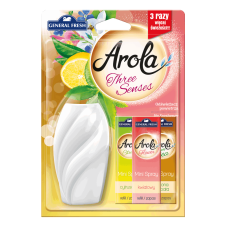 Odświeżacz Mini Spray THREE SENSES trzy zapachy Ge