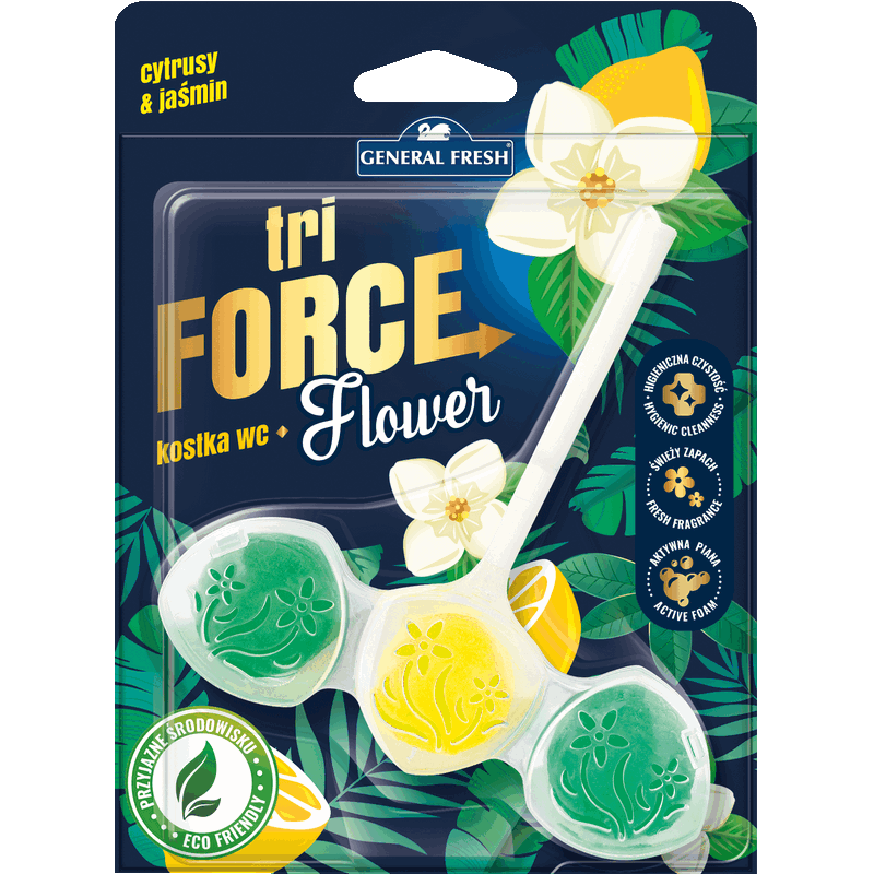 Zawieszka do WC CYTRUSY I JAŚMIN Tri-FORCE Flower General Fresh 1szt