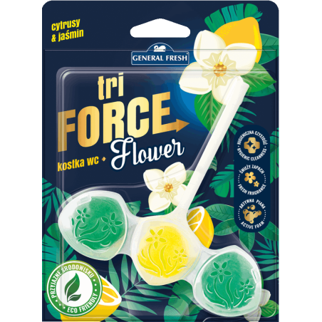 Zawieszka do WC CYTRUSY I JAŚMIN Tri-FORCE Flower General Fresh 1szt