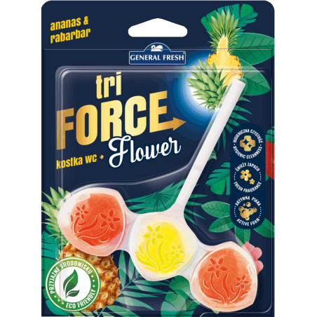 Zawieszka do WC ANANAS I RABARBAR Tri-FORCE Flower General Fresh 1szt