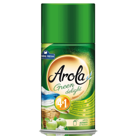 Wkład do automatycznego odświeżacza ZIELONA ROZKOSZ puszka 250 ml AROLA General Fresh green delight