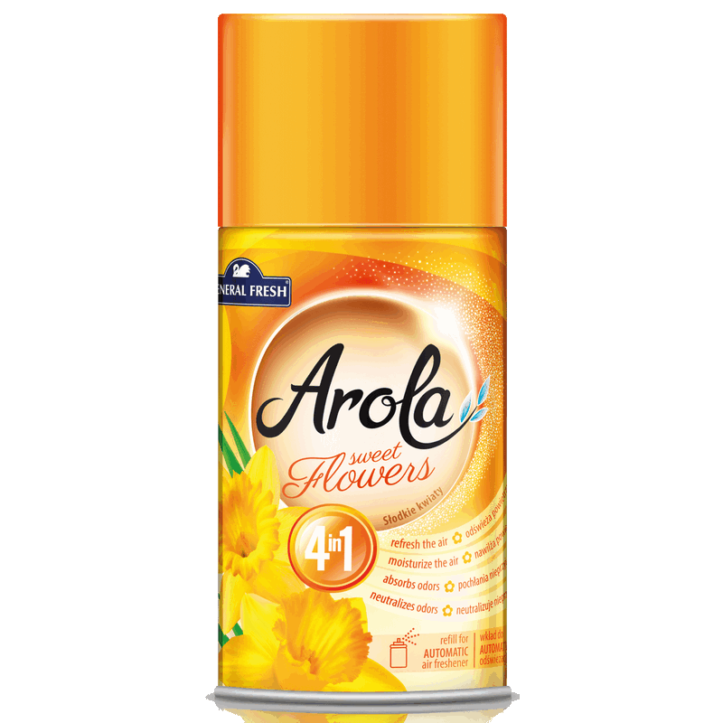 Wkład do automatycznego odświeżacza SŁODKIE KWIATY puszka 250 ml AROLA General Fresh sweet flowers