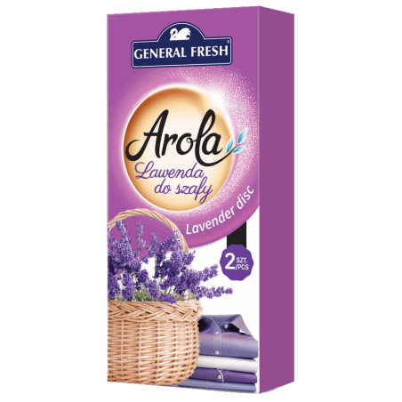 LAWENDA Odświeżacz do szafy AROLA Lavender Disc General Fresh