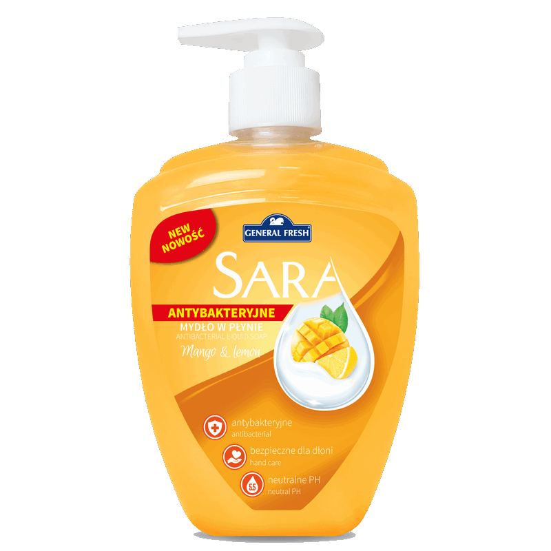 MANGO I CYTRYNA Mydło w płynie Sara 500ml General Fresh