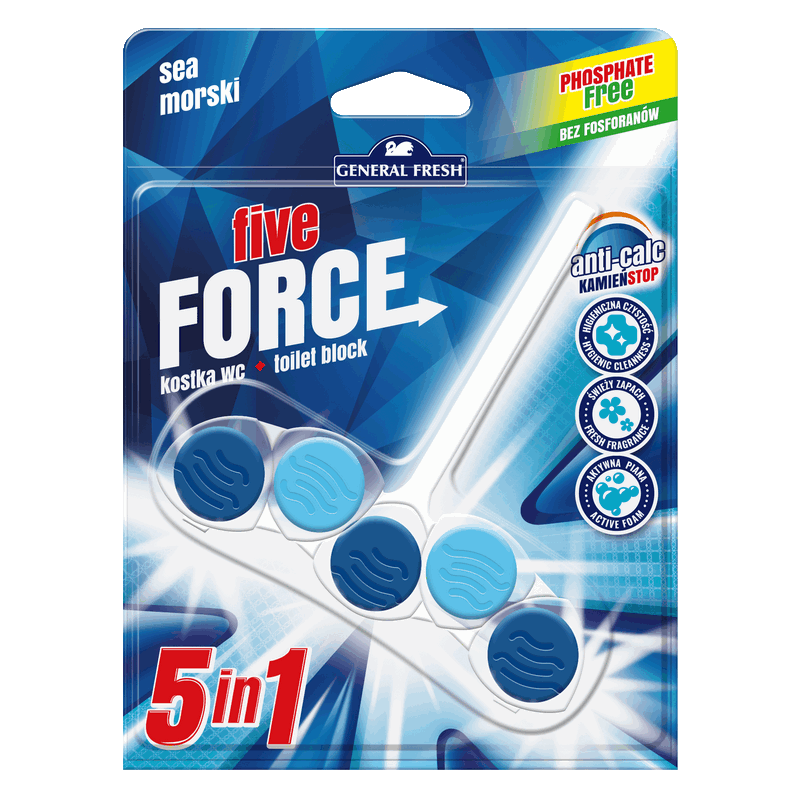 MORSKA Kostka do WC Five-FORCE General Fresh 1 Szt.