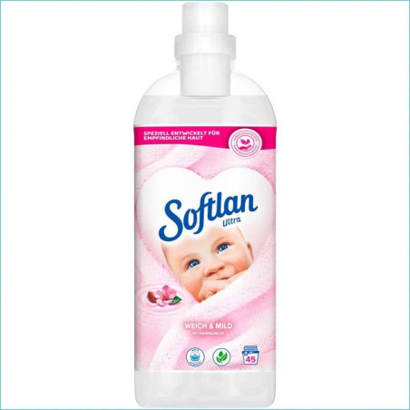 SOFTLAN Ultra płyn do płukania 1L biały Weich & Mild