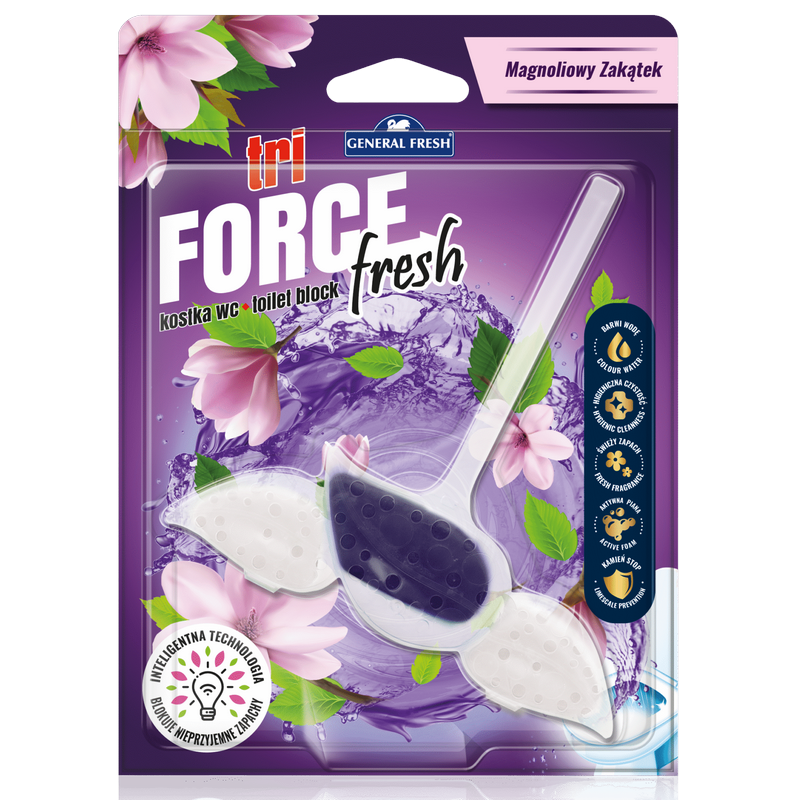 MAGNOLIA Zawieszka do WC Tri Force Fresh 1szt. MAGNOLIOWY ZAKĄTEK General Fresh