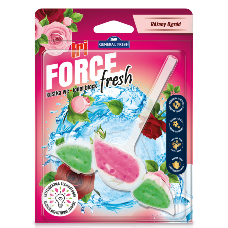 RÓŻANA Zawieszka do WC Tri Force Fresh 1szt. RÓŻANY OGRÓD General Fresh