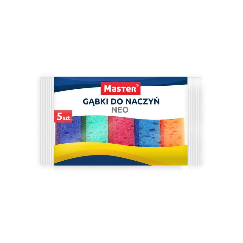MASTER Gąbka kuchenna do mycia naczyń NEO 5 sztuk S060